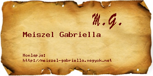 Meiszel Gabriella névjegykártya